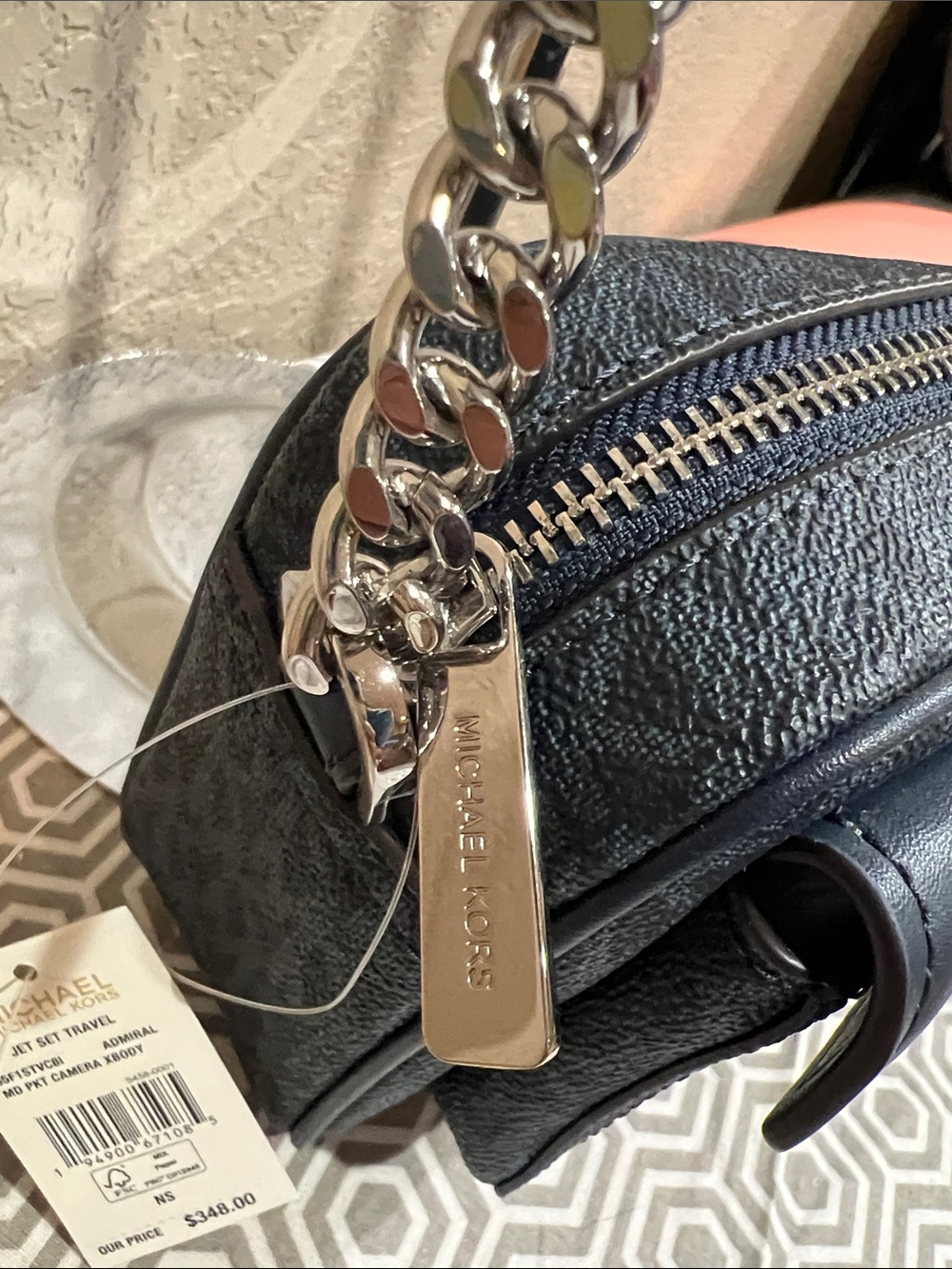 Michael Kors MD PKT camera xbody jet set travel ADMIRAL color & wallet - Picture 6 of 13